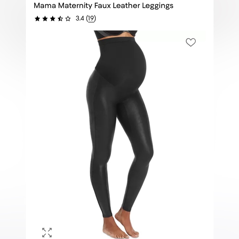 SPANX Mama Maternity Faux Leather Leggings